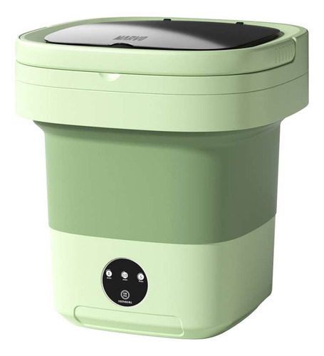 Mini Lavadora Marvo Portátil Plegable 9l Cesto Centrifugador Verde Claro