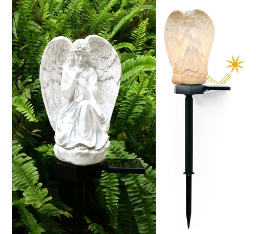 Angel Pray Garden Decor Luces Solares Estacas Exteriore...