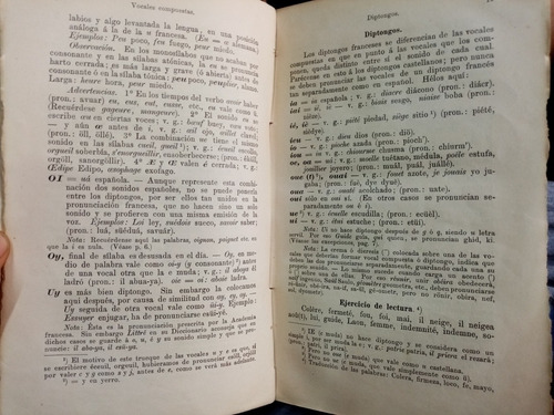 Libro Antiguo.gramática De La Lengua Francesa. F. Tanty 1902 (Usado)