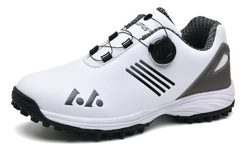 Zapatos De Golf Impermeables Para Hombre Botón Giratorio