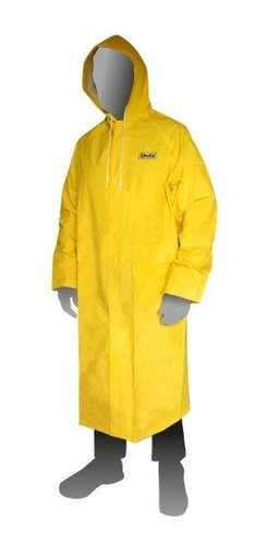 Imagen 1 de 3 de Capa De Lluvia Agua Pvc Amarilla Duty - Fact A Y B - No Ombu