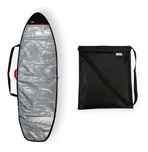 Capa Prancha Surf Fish 6'4 A 6'7 + Saco Roupa Molhada