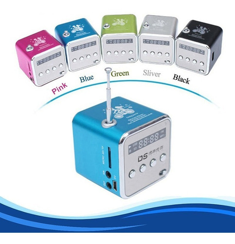 Mini Parlante Cubo Recargable Reproductor Mp3 Ekipofertas