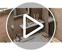 Estante Flotante Mármol Pared Baño Moderno Resistente, Blanc