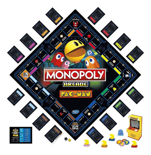 Monopoly Arcade Juego Pac-man; Juego De Mesa Monopolio Para