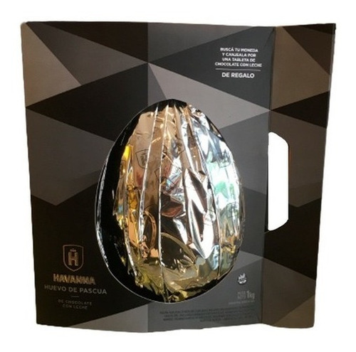 Huevo De Pascua Havanna Black 1kg Chocolate Premium + Regalo