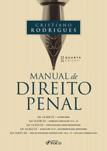 Manual De Direito Penal - 4ª Ed - 2024