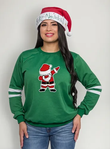 Buzo, Hoodie, Estampado Navidad Papa Noel Marshmello