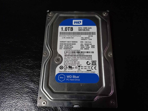 Disco Sata Western Digital Wd10ezex 1tb 7200 Rpm