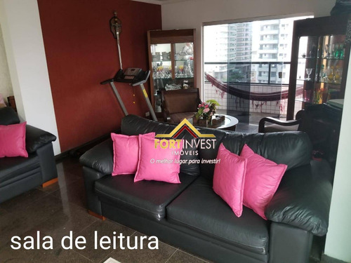 Imagem 6 de 30 de Apartamento Duplex Com 4 Dormitórios À Venda, 210 M² Por R$ 850.000,00 - Tupi - Praia Grande/sp - Ad0004