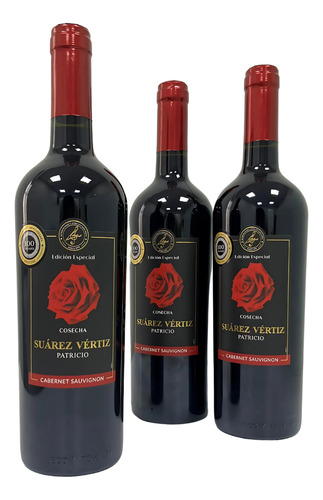 Pack 3 Vinos Cabernet Sauvignon Botella 750 Ml