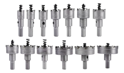 13 Brocas Sierras Corta Circle Metal 16-53 Mm Hss Acero Inox