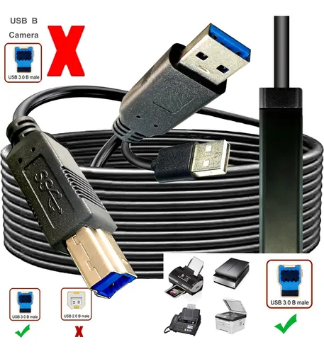 Cable Usb 3.0 Largo Para Impresoras