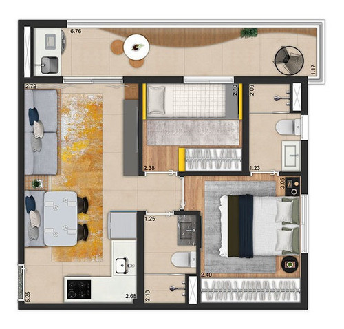 Imagem 10 de 11 de Garden Residencial Para Venda, Vila Pompeia, Pompéia - Gd5722. - Gd5722-inc