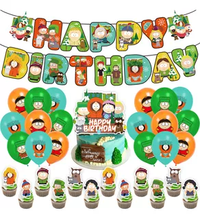 South Park Kit Fiesta Globos De Cumpleaños Decoración