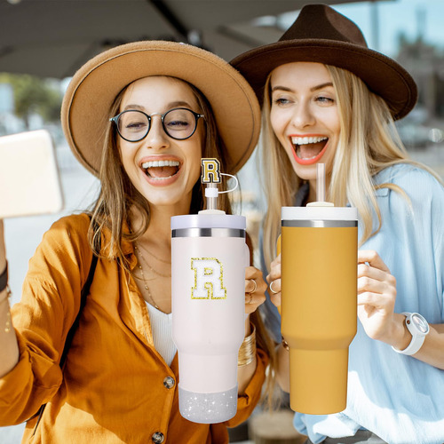 Mity Rain Juego De 6 Accesorios Para Vasos Stanley Letra R