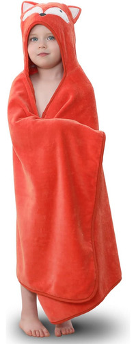 Toalla Con Capucha Para Niños 100% Algodón Ultra Suave Co...