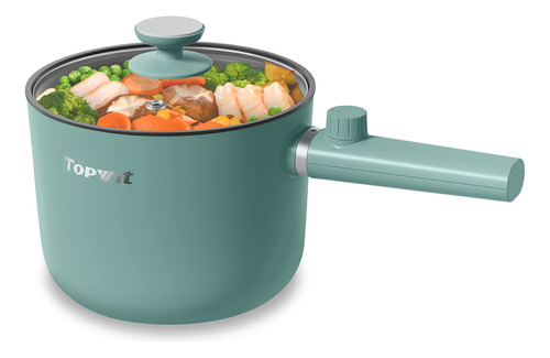 Topwit Olla Caliente Elctrica, Olla De Ramen De 1.5 L, Sartn