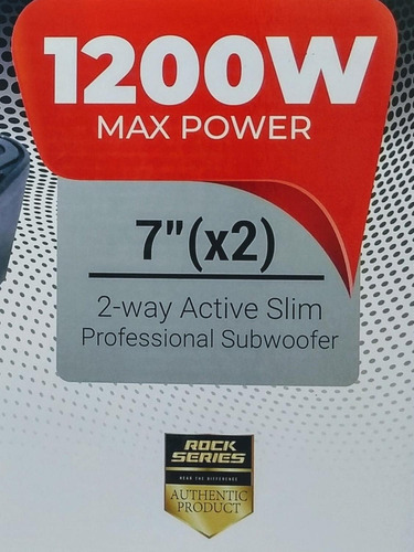 Subwoofer Activo Amplificado Plano Profesional Rock Series R