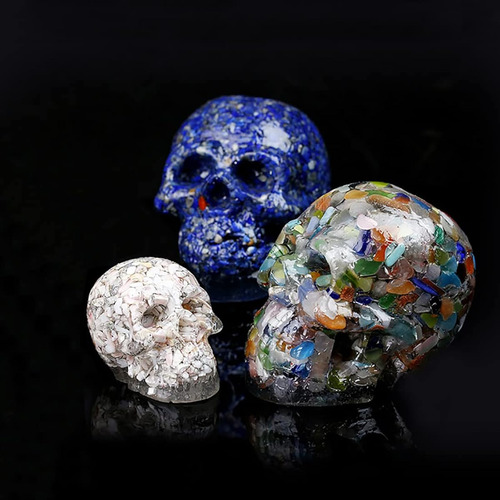 Molde De Silicona Para Velas Con Forma De Calavera 3 Piezas