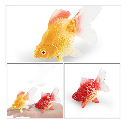 Artesanía Artificial De 2 Modelos De Peces Pequeños Con Form
