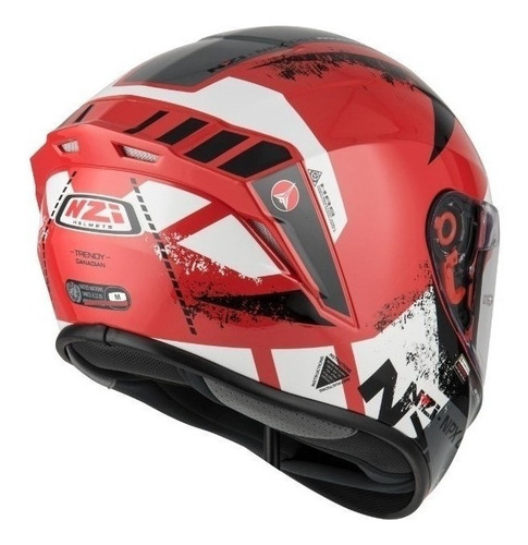 Casco Moto Integral Nzi Trendy Pista Full Tienda Devotobikes