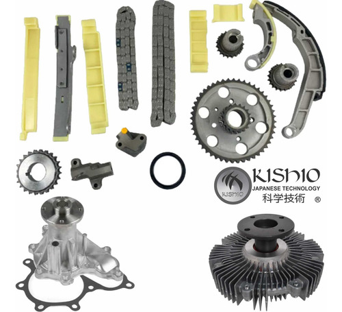 Kit Distribución Bomba Agua Y Fan Clutc Pickup D23 2.5 08-15
