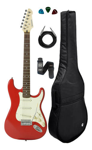 Guitarra Strinberg Rockwave Rw50 Rd Capa Luxo Cor Vermelho Orientação Da Mão Destro