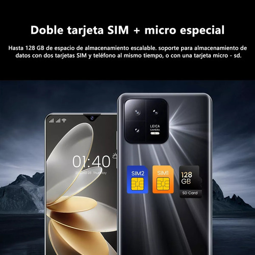 Teléfonos Inteligentes Android Baratos M13 Pro 6.53 En Ram1gb Y Rom8gb