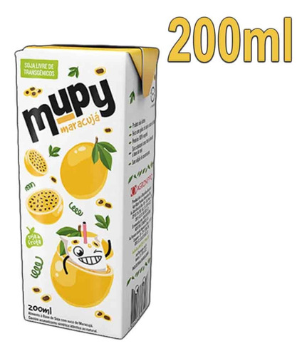 Suco Para Lanchinho Mupy Maracujá Suquinho De Soja 200ml