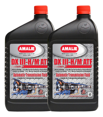 Aceite Lubricante Dexron Iii-h/m Atf Amalie 946ml X2