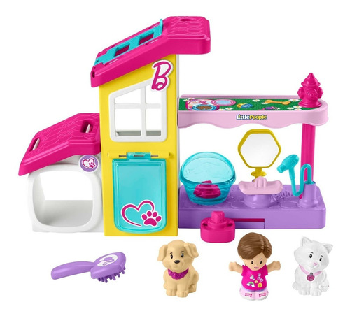 Fisher-price Little People Set De Juego Barbie Spa Mascotas Color Multicolor