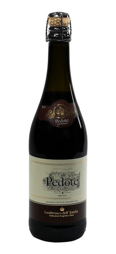 Vinho Pedote Frizzante Lambrusco Dell Emilio Rosso 750 Ml