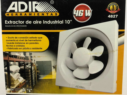 Extractor Industrial 10 Blanca Adir 120v 46w 4827