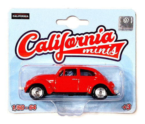Miniatura Volkswagen Beetle (fusca) California Minis 1:64