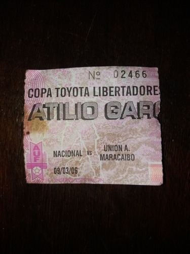 Entrada Copa Libertadores Nacional Union Maracaibo 2006