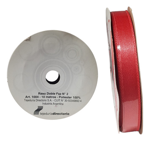 Cinta De Raso Doble Faz N°2 (10mm) X Rollo De 10mts Coral Directorio