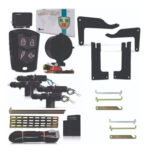 Kit Alarme Com Trava Elétrica 4 Portas Vw Gol G2 G3 G4