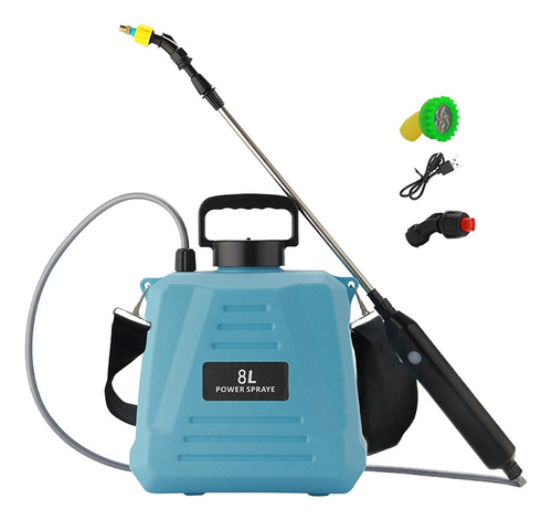 Pulverizador Eléctrico Para Jardín, Pulverizador 8l Azul