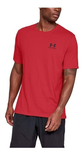 Imagen 1 de 6 de Camiseta Deportiva Hombre Under Armour Heatgear Rojo