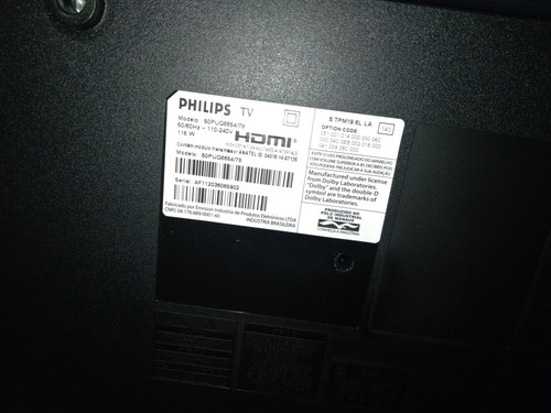 Imagem 2 de 2 de Tv Philips 50pug6654/78 Tela Quebrada