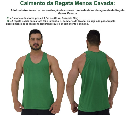 Imagem 4 de 5 de Kit 4 Regata Cavada Masculina Academia Estampada Camiseta