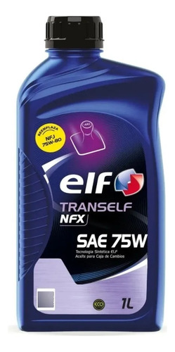 Aceite De Caja Elf Tranself Nfj 75w80 X 1lt.