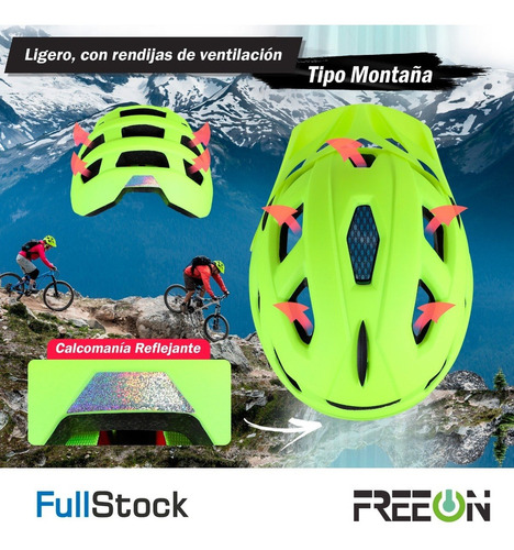 Casco De Montaña Deportivo Para Adulto Color Amarillo Talla L