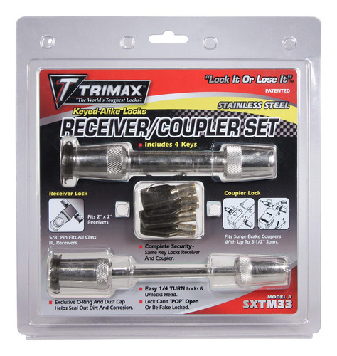 Trimax Acero Inoxidable Cerradura Acoplador Palmo