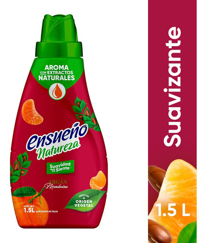 Ensueño Natureza Suavizante Argan+mandarina 1.5l