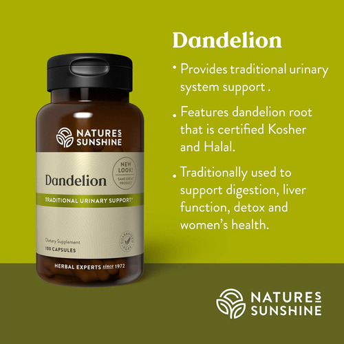 Natures Sunshine Dandelion Diente De Leon 100caps