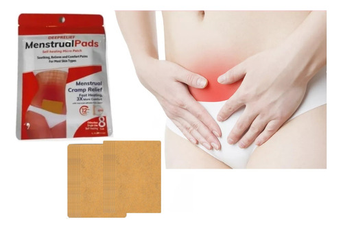 8 Parches Térmicos Alivia Dolor Cólicos Menstruales Calor