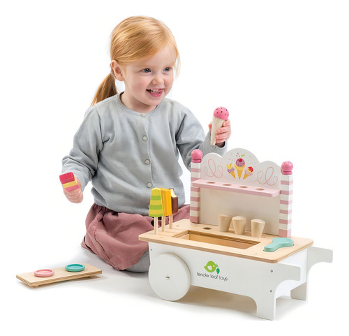 Tender Leaf Toys Carrito De Helados Madera Juguete Infantil