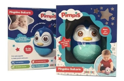 Pimpis Pinguino Bailarin Bebé Mueve Sus Ojito